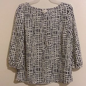 Womens Merona top/ 3/4 length sleeves/ Small